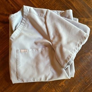 Figs Dusty blue Catarina top, large